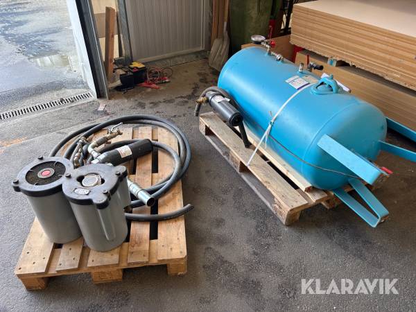 Trycktank 300l + reningsverk till kompressor