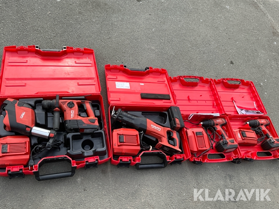 Tigersåg, skruvdragare, borrmaskin Hilti TE 4-A22, SR 30-A36, SFC 22-A