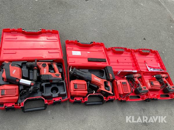 Tigersåg, skruvdragare, borrmaskin Hilti TE 4-A22, SR 30-A36, SFC 22-A