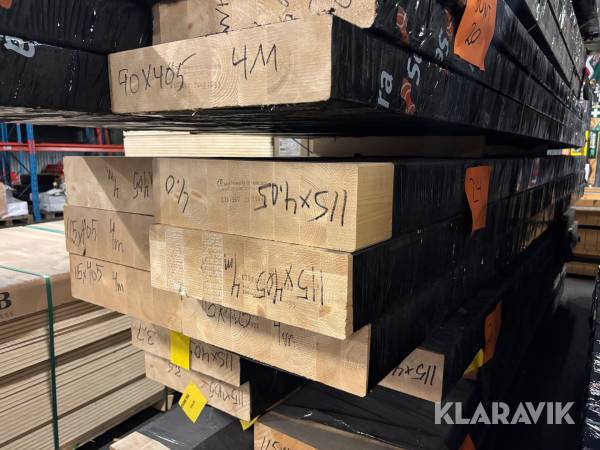 Träbalkar 115x405x4000mm 6st