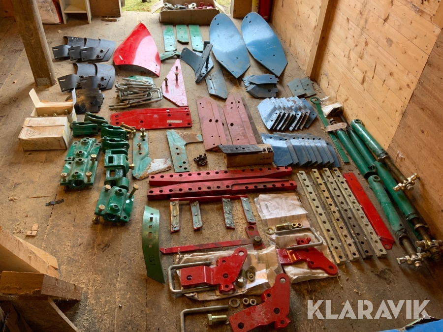 Delar till plog och jordbearbetning Kverneland, Väderstad, Överum, Fiskars, Mölbro