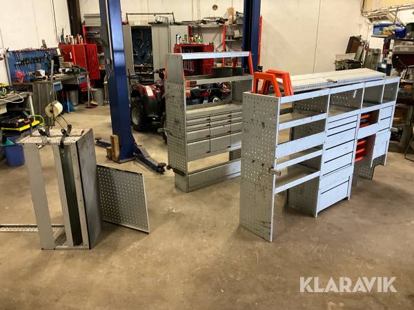 Hyllsystem Work System 3 delar