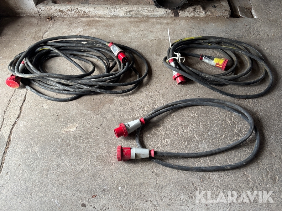 Elkabel 63 A 3st olika längder