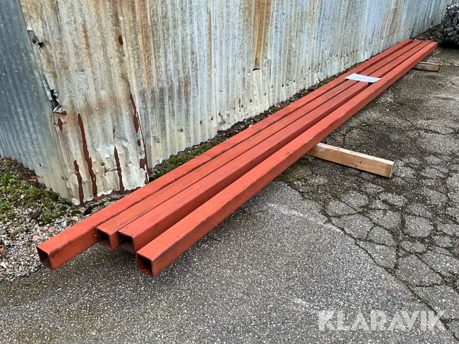 Fyrkantsrör 4st 90x90mm 8mm 6meter