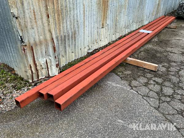 Fyrkantsrör 4st 90x90mm 8mm 6meter