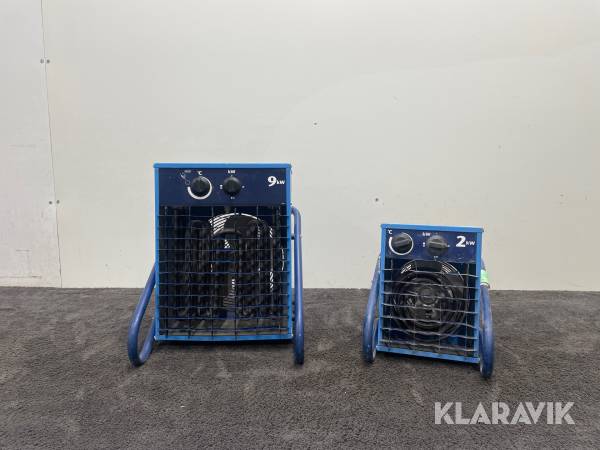 Varmluftsfläktar El-Björn VF9B, VF21A