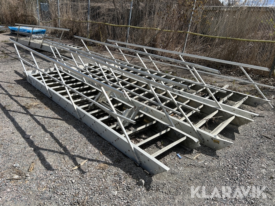 Stege i aluminium 4st Aalustep system AB
