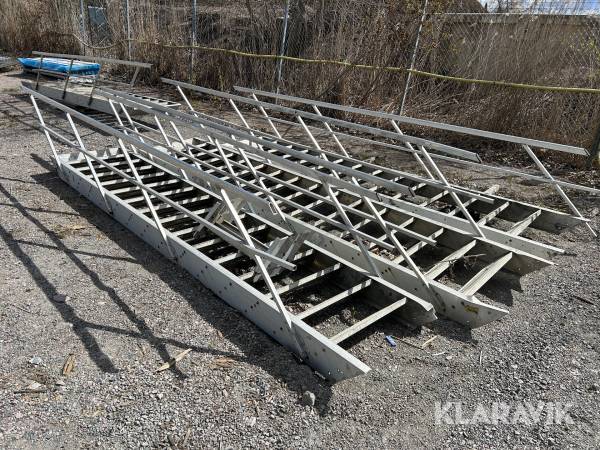 Stege i aluminium 4st Aalustep system AB
