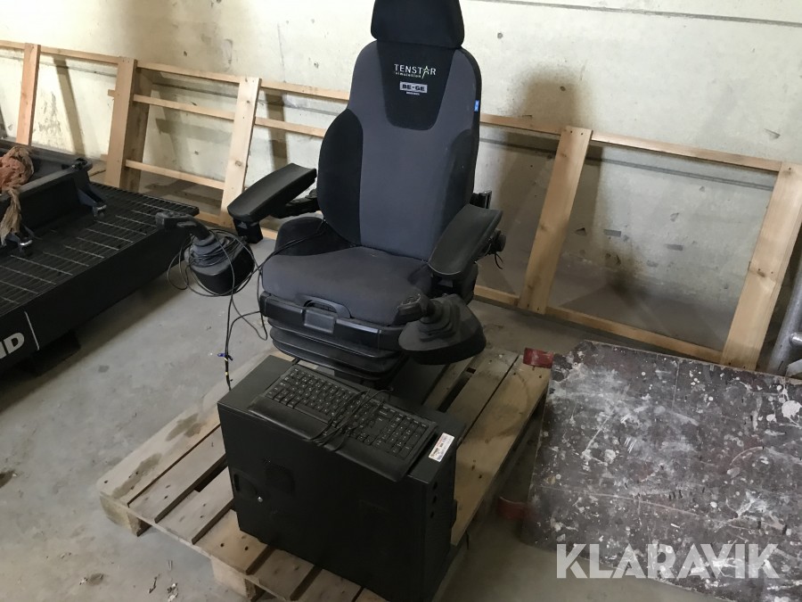 Grävmaskins simulator Tenstar simulation BE-GE Med dator stol och joystick