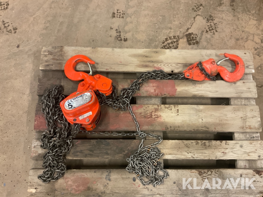 Lyftblock/kedjeblock Nitchi H-50A 5ton