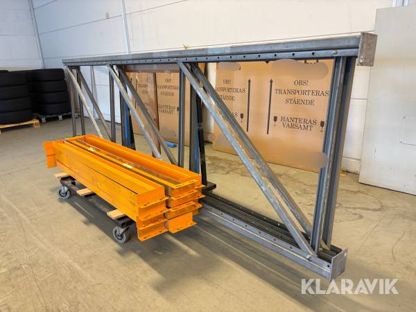 Nedmonterat pallställ