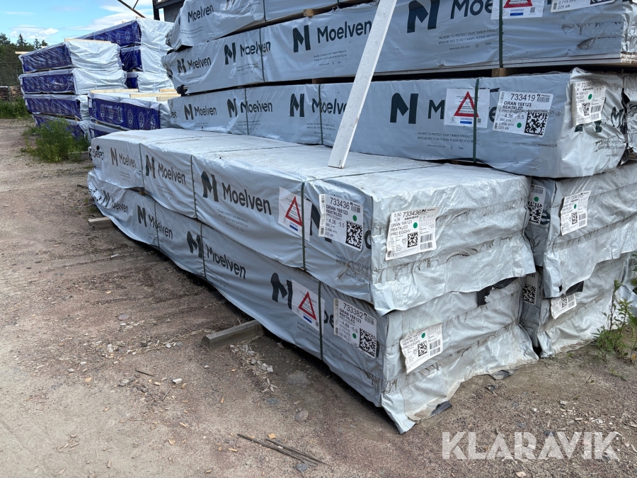 Ytterpanel Moelven Gran 19x123 Rektkled