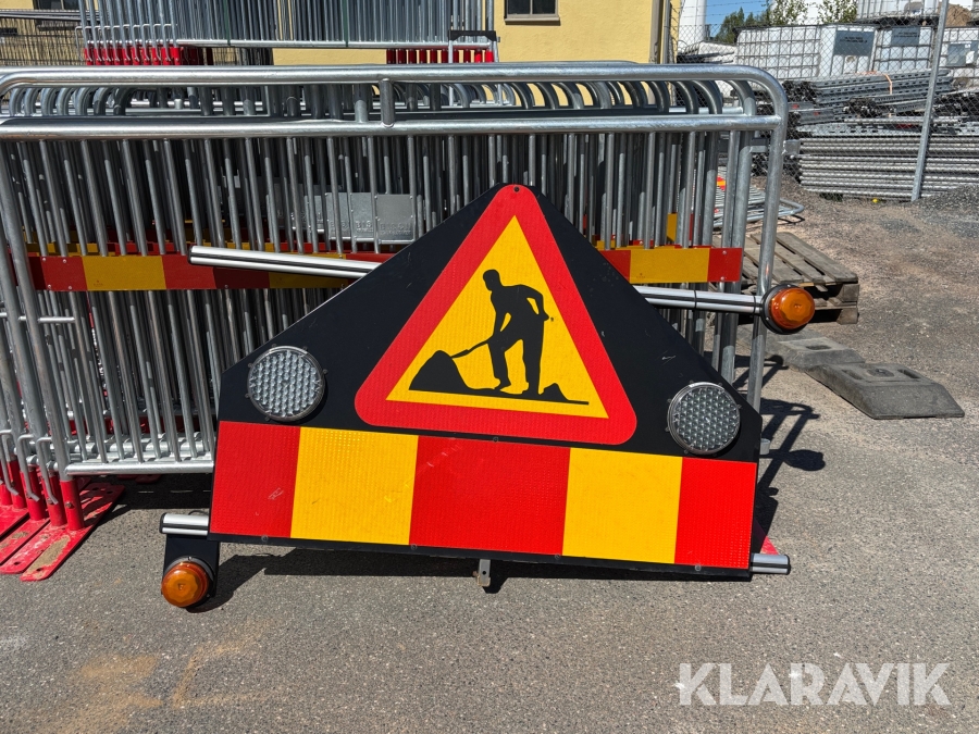 Takskylt / vägarbetesskylt