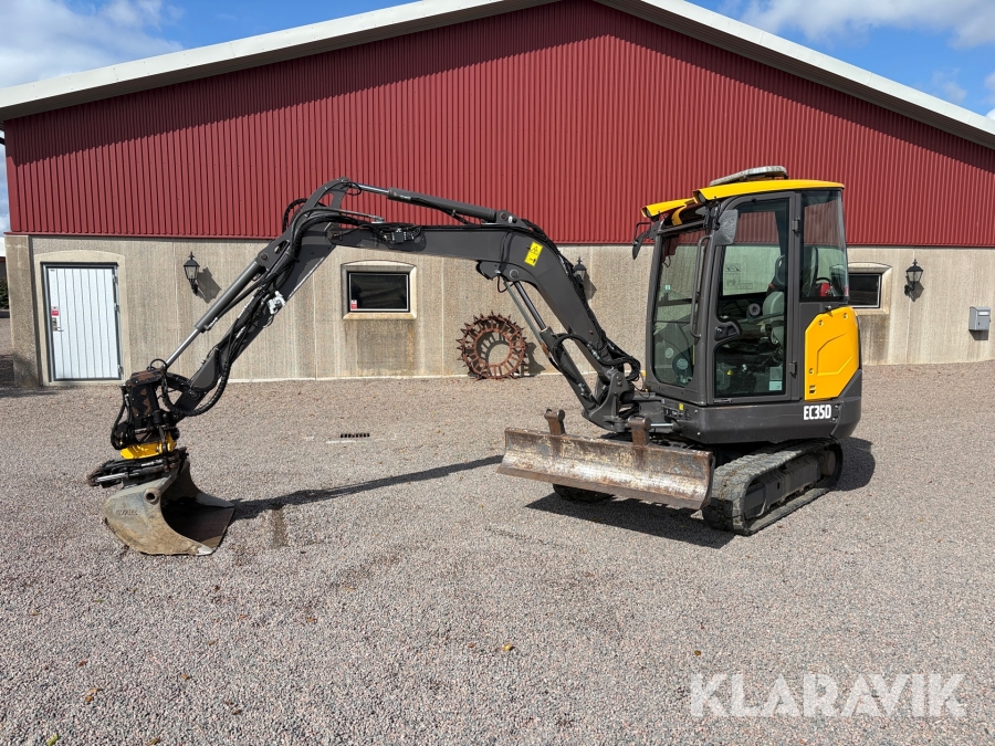 Grävmaskin Volvo EC350D med tiltrotator