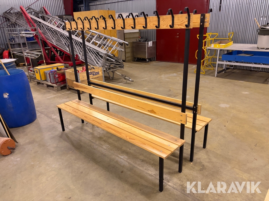 Omklädningsbänk 2 st