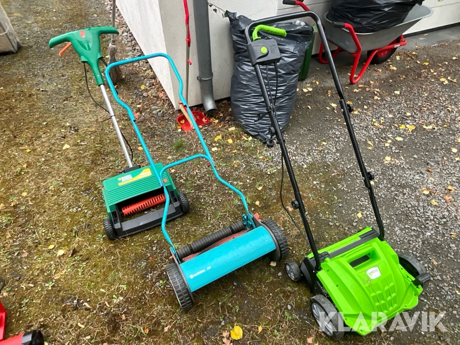 Diverse trädgårdsmaskiner