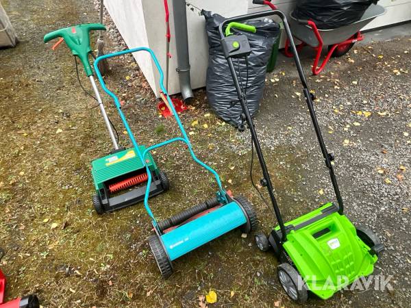 Diverse trädgårdsmaskiner