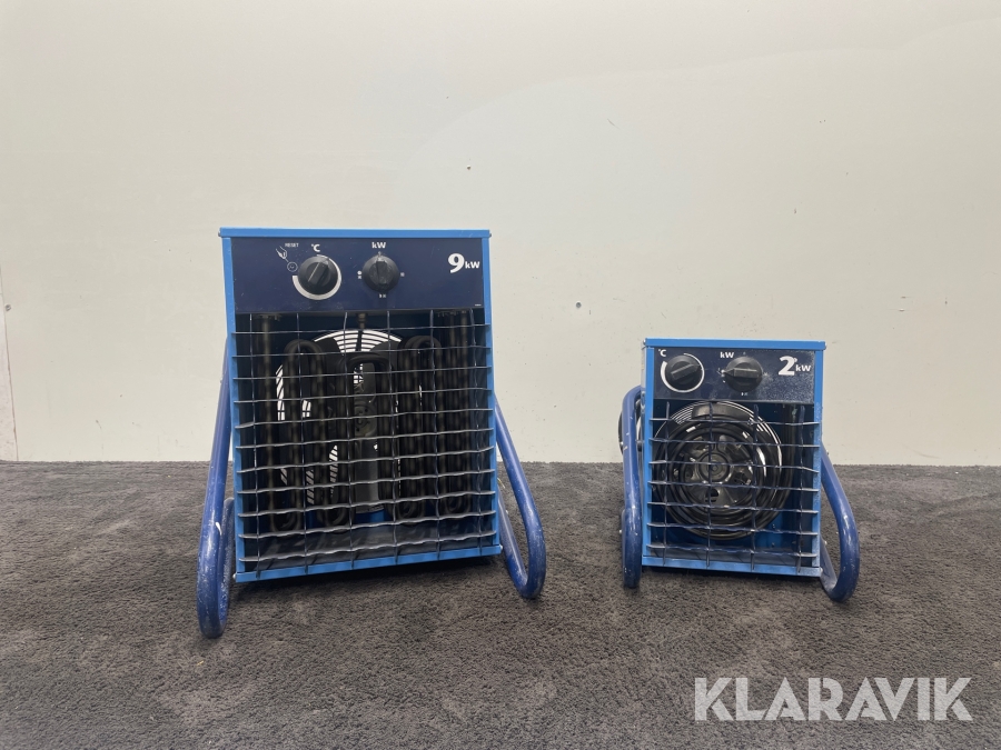 Varmluftsfläktar El-Björn VF9B, VF21A