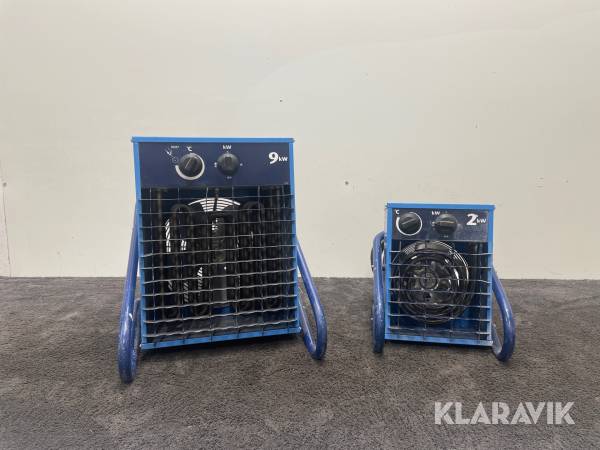 Varmluftsfläktar El-Björn VF9B, VF21A