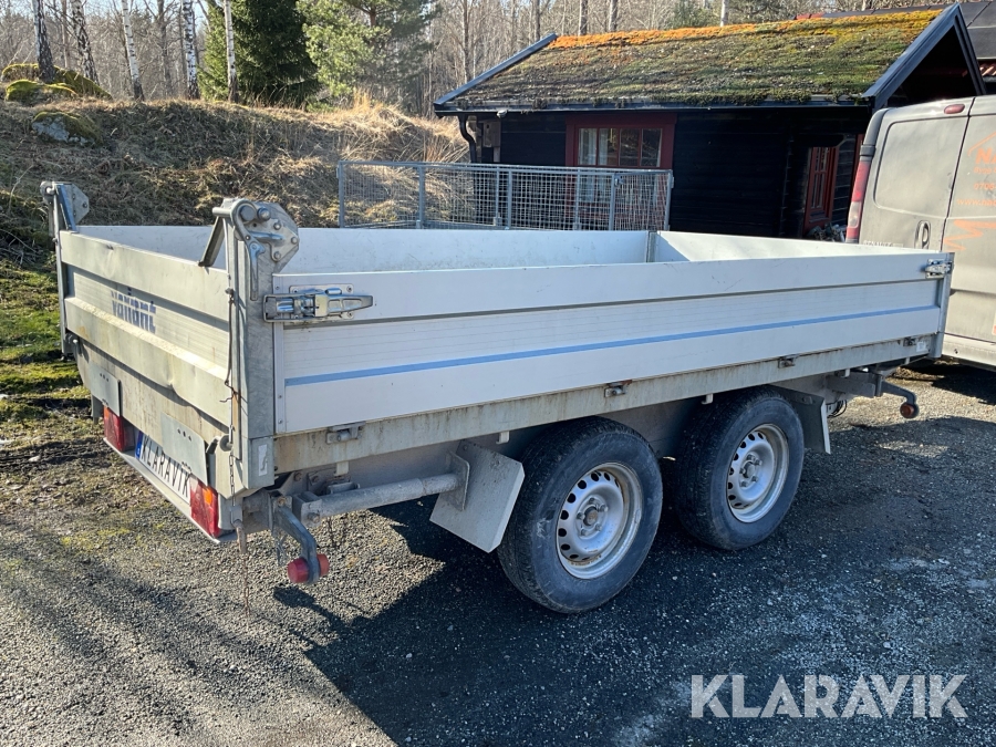 Personbilssläp Variant 3517T3 /3-vägs tipptrailer med el-hydraulisk tipp