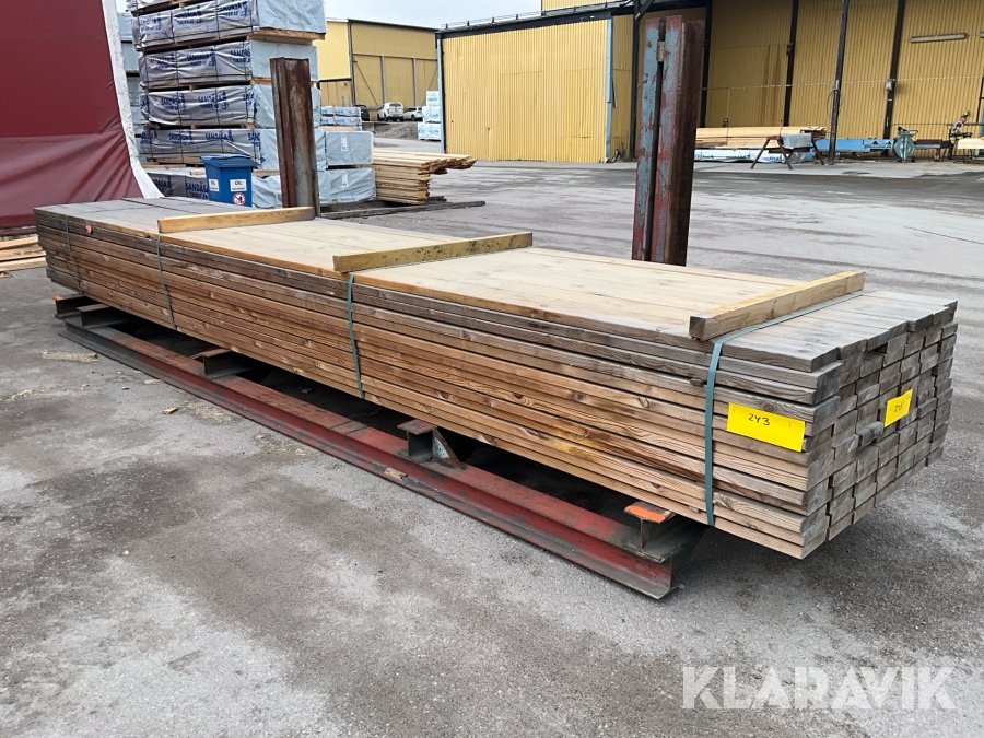 Virkespaket impregnerad trall B-kvalite 34x145 529 Löpmeter