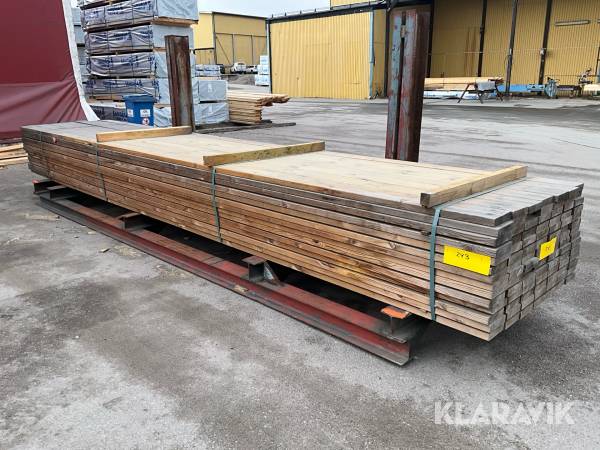 Virkespaket impregnerad trall B-kvalite 34x145 529 Löpmeter