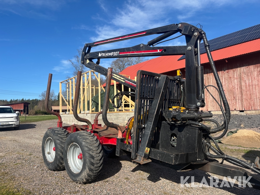 Skogsvagn Mowi 1050-4wd med P30 Kran /  Rotor och grip