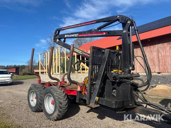 Skogsvagn Mowi 1050-4wd med P30 Kran /  Rotor och grip