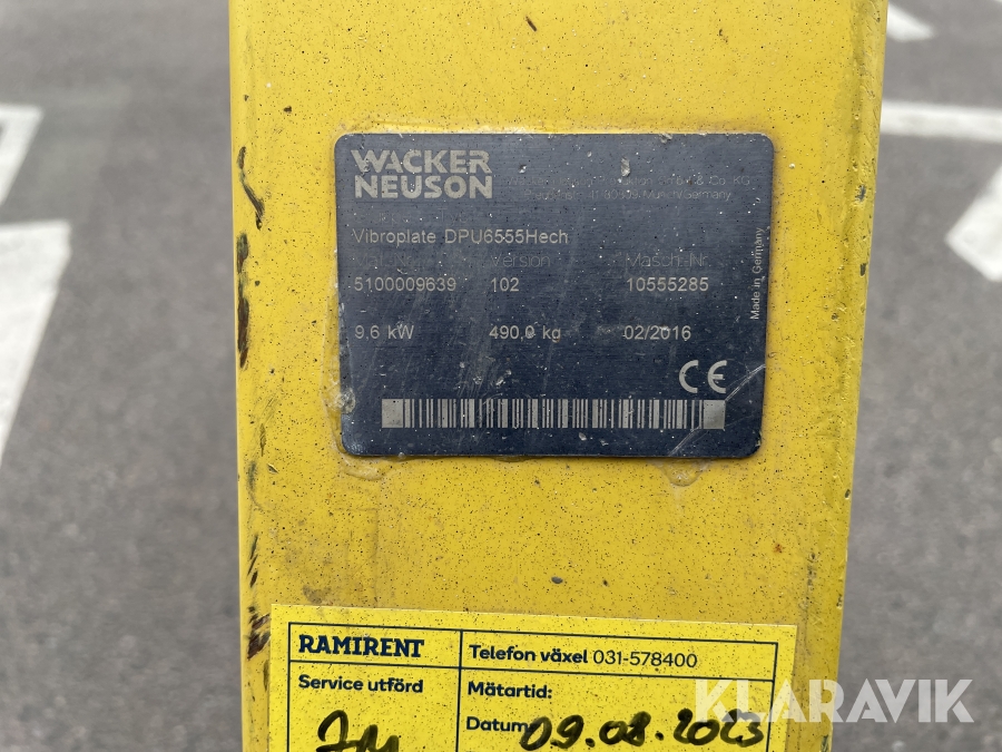 Markvibrator Wacker Neuson DPU6555Hec