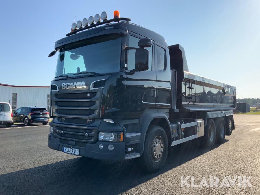 Tippbil Scania R730 med Sörlingilsbo byggnation Euro 6