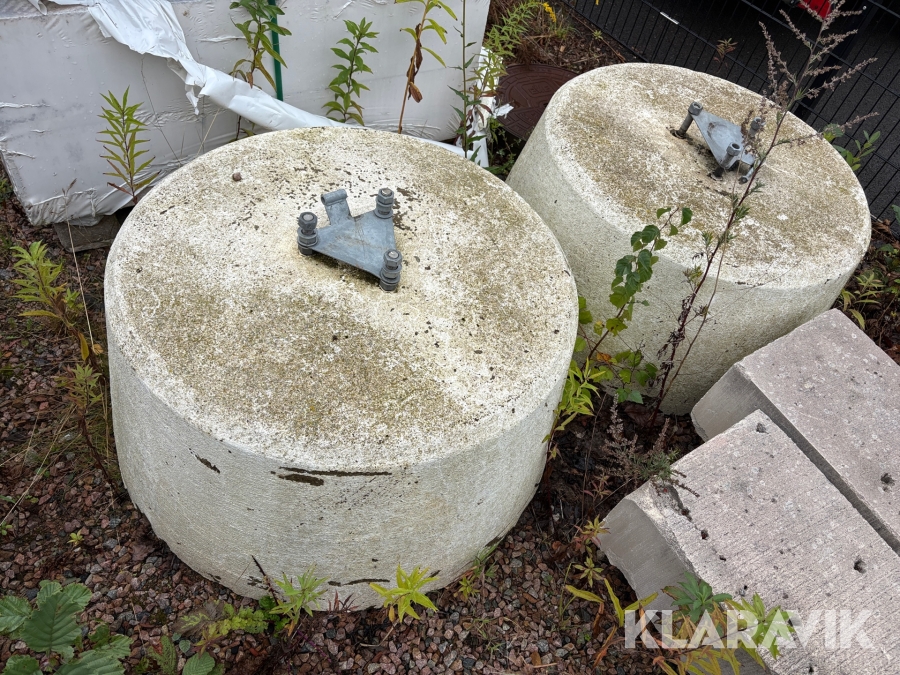Fundament flaggstång 2 st