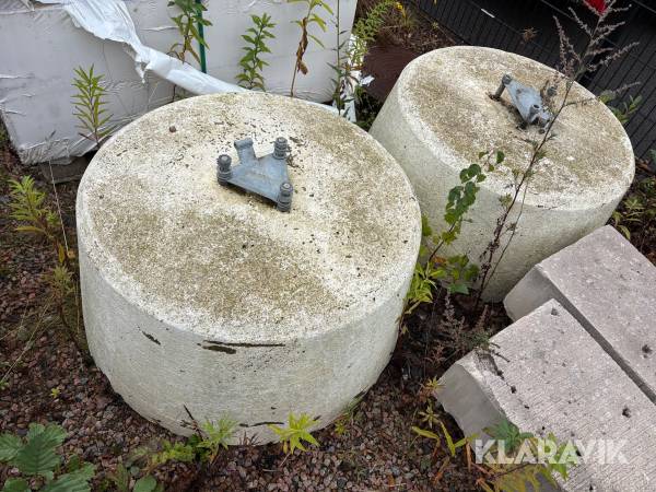 Fundament flaggstång 2 st