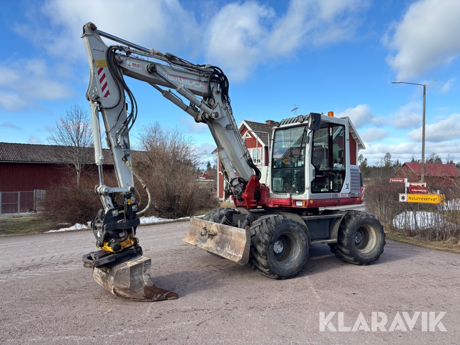Grävmaskin Take-Job TB175W med tiltrotator & redskap