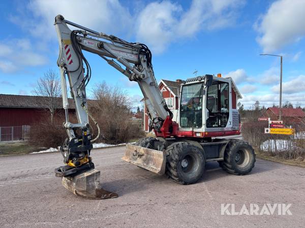 Grävmaskin Take-Job TB175W med tiltrotator & redskap