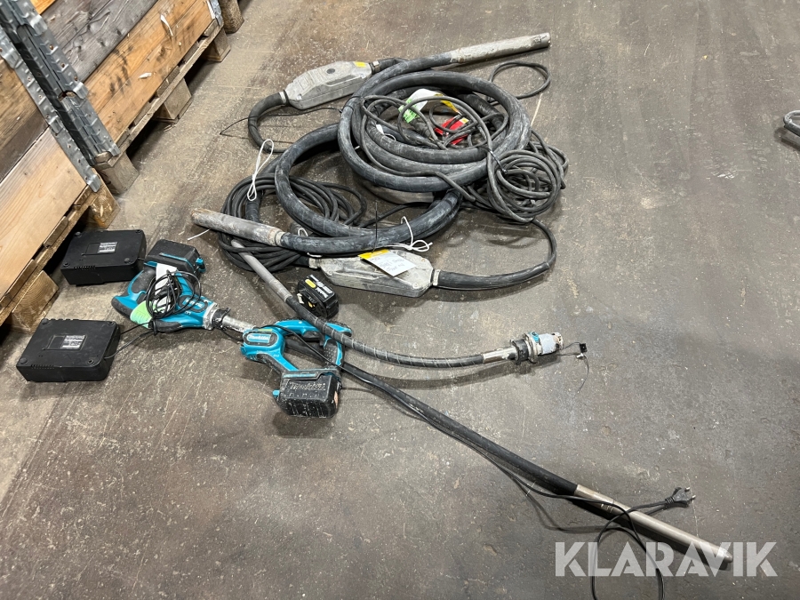 Defekta Väggstavar och Stavvibratorer Atlas Copco, Makita Olika