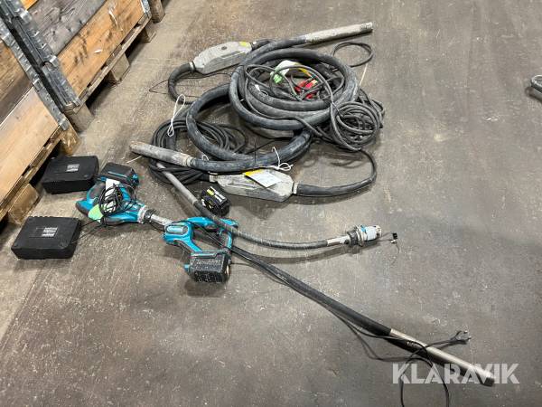 Defekta Väggstavar och Stavvibratorer Atlas Copco, Makita Olika