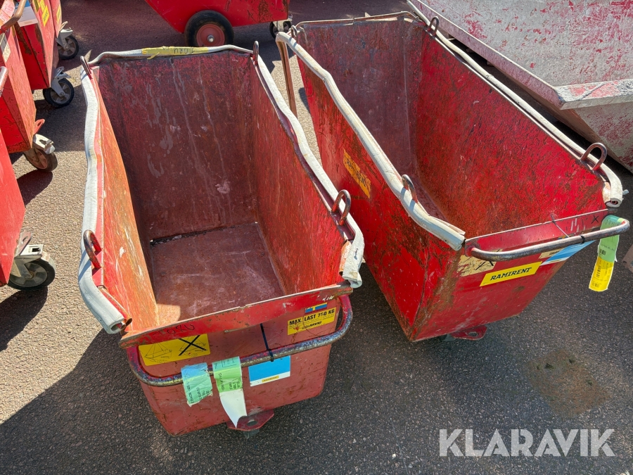 Fodervagn 2 st Starke Arvid 400 L / 750 kg