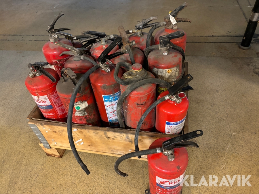 Brandsläckare 17 st