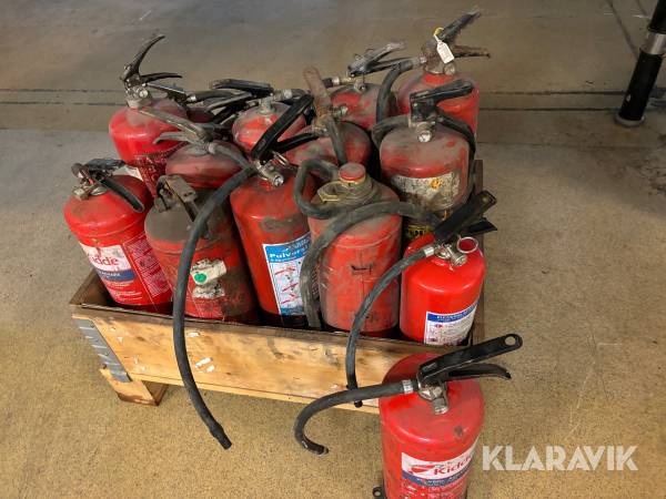 Brandsläckare 17 st