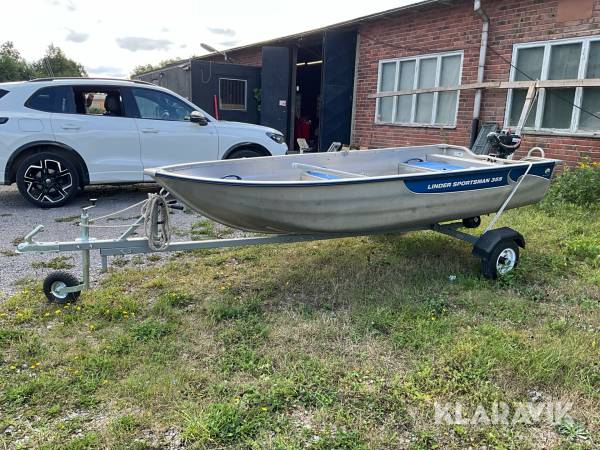 Motorbåt med sjösättningskärra Linder Sportsman 355
