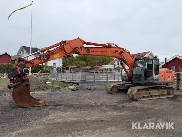 Grävmaskin Hitachi ZX210LC-3 med rotator med grip & tandskopa