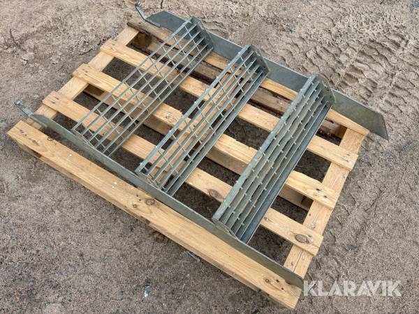 3-stegs trappa galvaniserad