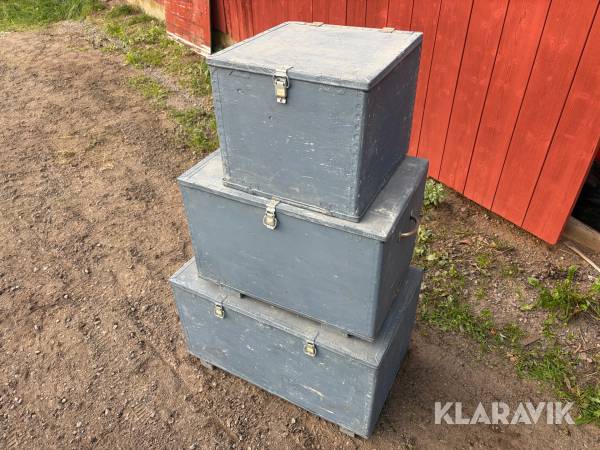 Förvaringslådor i trä