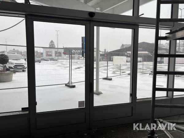 Entréparti Besam UniSlide double automatisk öppnare