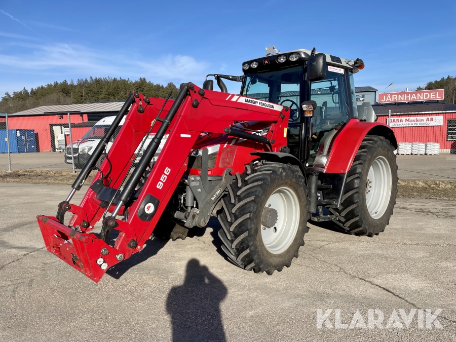 Traktor Massey Ferguson 6455 Dyna 6 med lastare och frontlyft