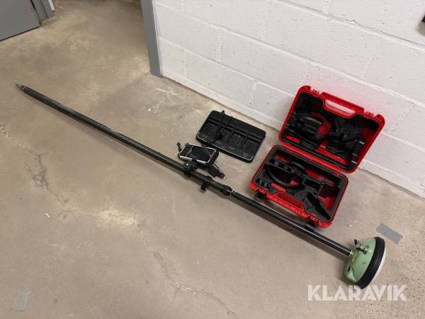 GPS & handdator Leica / Nautis GS14 / X8 med kolfiberstång