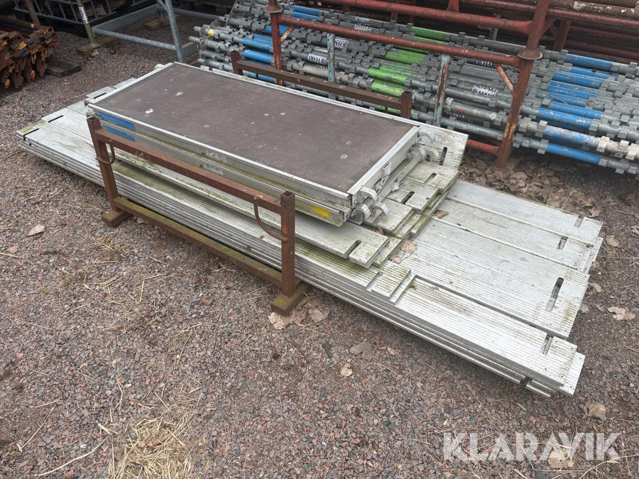 Fotlister och plattformar Haki aluminium