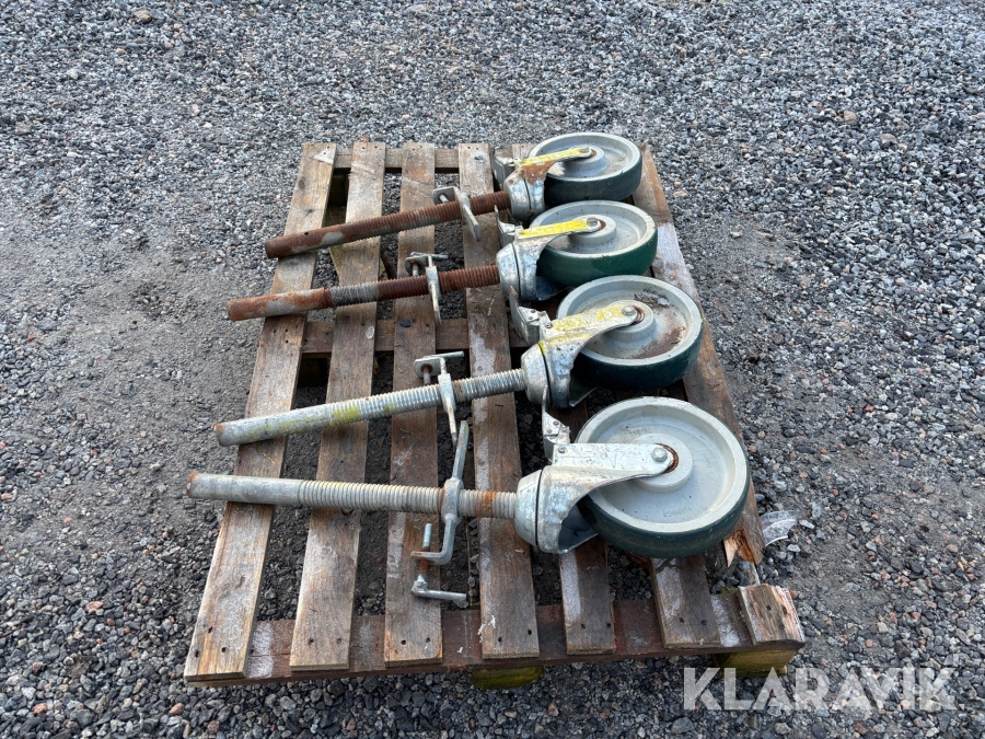 Ställningshjul Haki 4 st