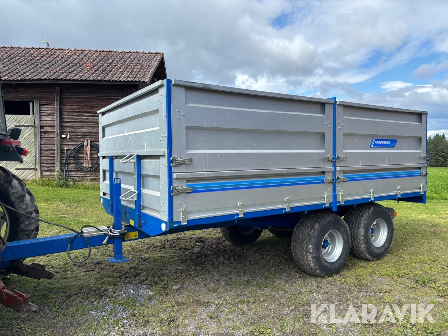 Spannmålsvagn / Tippvagn Husqvarna Vagn Bala Agri TK912