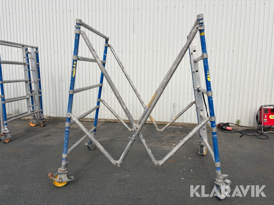 VX-sektion Instant Zip-up 1,30x2,5m, spann 400, med hjul
